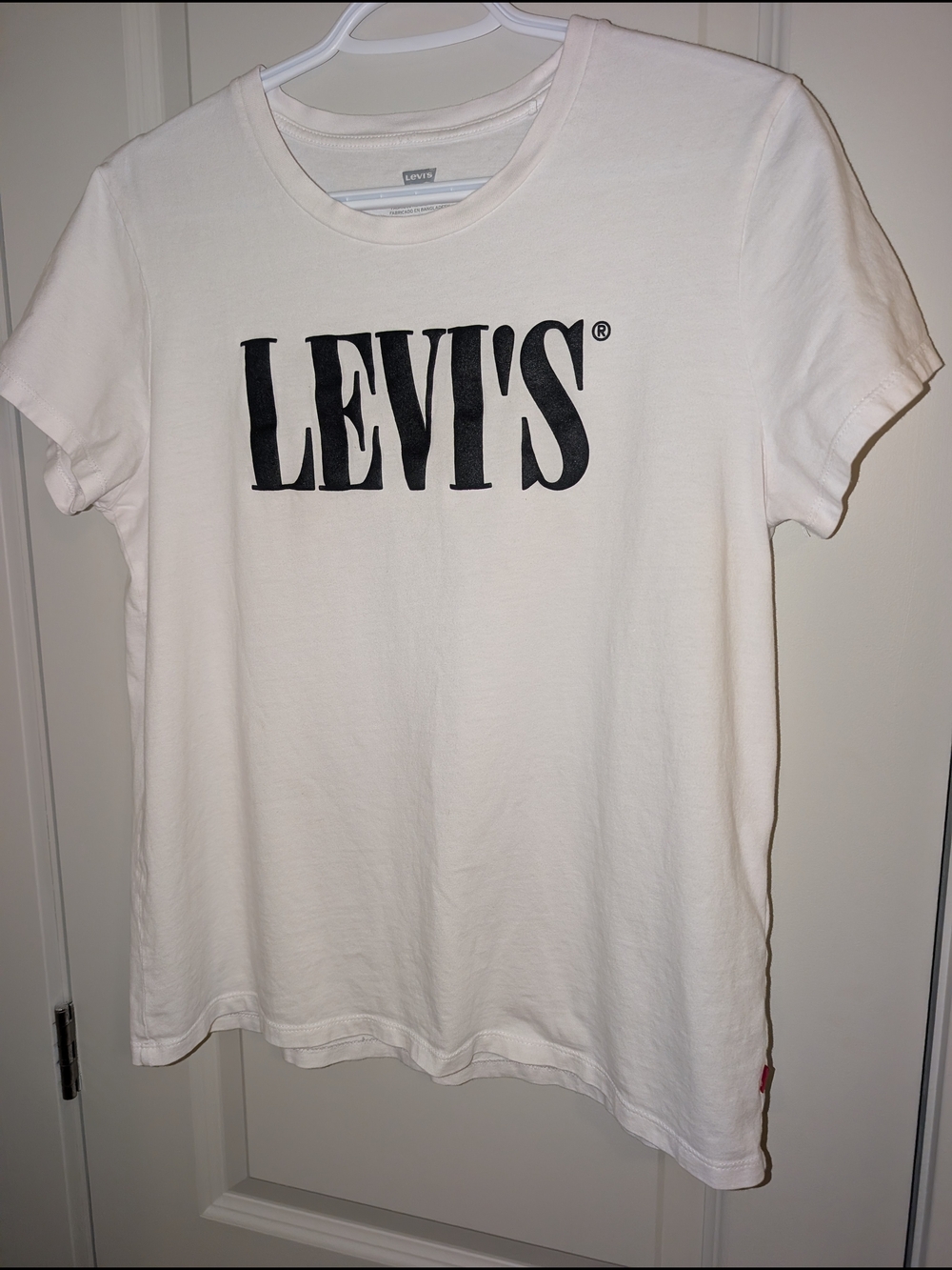 Levi's White T-Shirt with Black Logo